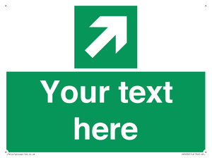 Custom Arrow Top Right Sign